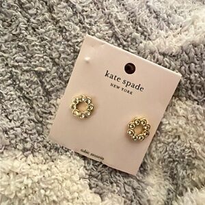 Kate Spade Gold Flower Stud Earrings